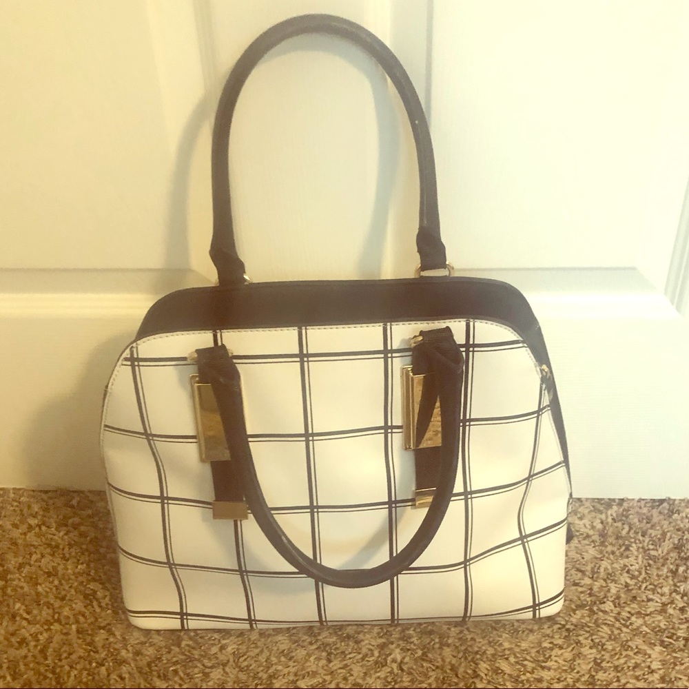 Barely Used Black and White Aldo Purse